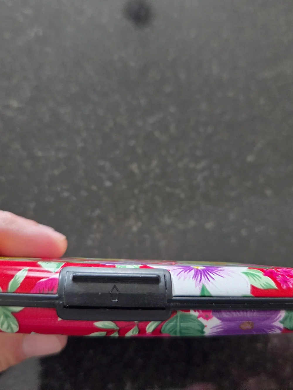 Floral Red Women’s Clutch Card Wallet - Bright Multi-Color Print